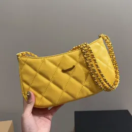 Mini Hobo Frauen Schulter -Unterarm -Beutel Gold Hardware Kette Luxus Handtasche Diamantgitter gesteppt Luxus Handtasche Münzgrundstück Abend Clutch Pochette Birkin 23 cm