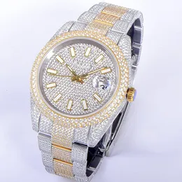 Relógios Diamond Designer Relógios para homens Mecânicos automáticos 2824 Movimento de pulseira à prova d'água Sapphire Business Aço inoxidável 40mm Montre de luxo