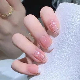 Fałszywe paznokcie fałszywe paznokcie francuskie porady dotyczące noszenia pełne okładki DIY Manicure Narzędzia