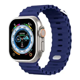 Cinturino in silicone per Apple Watch Ultra/2 49mm Sports Band traspirante per polso morbido per iwatch 9 8 7 6 5 4 SE 45mm 41mm 44mm 42mm 40mm 100pcs