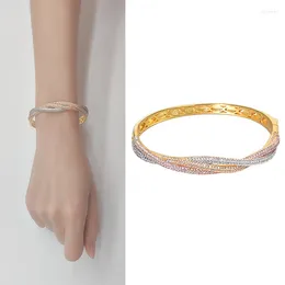Bangle Classic Simple Copper Gold Color Jewelry Bracelets Корейские модные аксессуары роскошные дизайнерские девушки необычные для