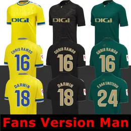 2023 2024 CADIZサッカージャージーCADIZ CF NEGREDO CAMISETAS DE FUTBOL DARWIN F.SAN EMETERIO BODIGER JUAN CHRIS RAMOS 23 24 MEN KIDS KIT T.BONGONDA SOBRINO FOOLBOL SHARTSS