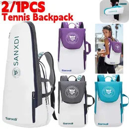 Bolsas ao ar livre Backpack de tênis Bola de badminton Bag de grande capacidade Padel Squash Badminton Rackets Backpack Outdoor Racquet Sport Bagsl231222