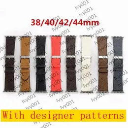 Strape New Design Lederband für Apple Watch Band Serie 7 6 5 4 3 2 40 mm 44 mm 38 mm 42 mm 41 mm 45 mm Armband für iWatch Belt Ivy001