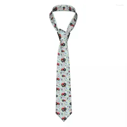 Bow Ties Cow Red Tractor Farm Neckties Unisex Fashion Polyester 8 Cm Cute Animal Cartoon Neck Tie For Mens Accessories Gravatas Wedding