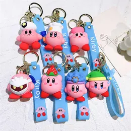 Kawaii Bag Car Chair -Chain Keyring Charme 3D Soft PVC Creative Cute Cartoon Star Kabi Keychain