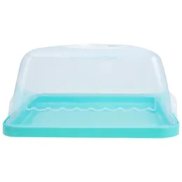 Cake Box portatile Round Clear Birthday Contenitori trasparenti Regolamento in plastica Viaggio 231221