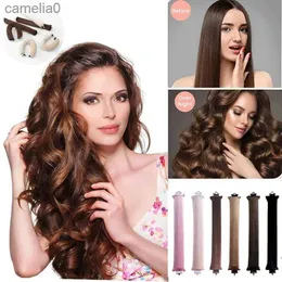 Hair Curlers Straighteners Women Headband Heatless Curls Beauty Curly Products Hair Curler Rubber Curling Sleep Hairdresser Tools Hair Foam RollersL231222