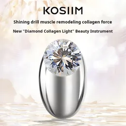 Kosiim Time Shell Collagen Diamond Photon Mjukgöringsinstrument för att lyfta, stämma och bli lättare rynkor Handhållet hushållskönhetsinstrument Hifu Alma