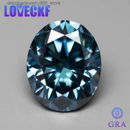 느슨한 보석 Sapphire Blue Oval Shape 인증서 실험실 다이아몬드가있는 Moissanite 돌 느슨한 보석 VVS1 GRA 보고서와 함께 테스터 Q231222