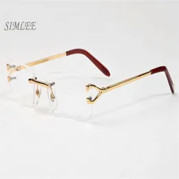 2018 جودة عالية المصمم نظارات شمسية للرجال للجنسين مجرى نظارات واضحة الأزياء رجال النظارات الذهب الفضة الإطار