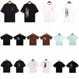 Sommermänner T-Shirt Herren Designer T Shirt Trendy Brand Tops American Retro Classic Muster High Street Drucken Lose Casual Co-Ed-Kurzärmel-T-Shirt Y2K-Kleidung