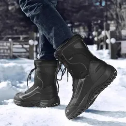 Rockmark New Mid Aldengent водонепроницаемая и ботинки на лыжах на открытые снежные ботинки для мужчин Женщины Зима негабаритный северо -восточный хлопок