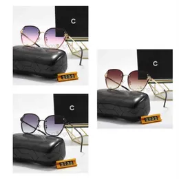 قناة مصممة النظارات الشمسية دورة فاخرة أزياء امرأة رجال مأدبة شارع إطلاق النار على وجه بيضاوي جديد القيادة عطلة الصيف sungl2610