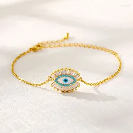 Braccialetti Charm Boho Zircon Devill's Eye for Women Engagement Bracciale per matrimoni Femmina Friendships Friendships Pulseras