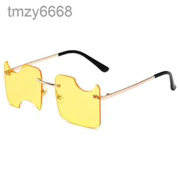 W moda okulary przeciwsłoneczne luksusowe białe dla kobiet designerskie męskie letnie na świeżym powietrzu Tide tego samego strzału ulicznego Hip Hop Gap Metal spersonalizowany kobieta 4 bsaz