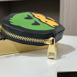 Schlüsselringe Schlüsselbund Luxus Designer Münzauto Key Geldbeutel Tasten Anhänger Schnalle Classic Duck Echtes Leder Hochwertige Schlüsselbeutel -Taschen -ORN DHBTN