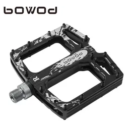 Bowod högkvalitativ aluminiumlegering 3 Förslutna lager BMX Cykelpedaler CNC Mountain Bicycle Pedals Anti-Slip Bike Accessories 231221
