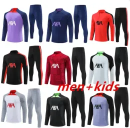 Männer Fußball Tracksuit 22 23 24 Fußball -Trikot -Kinder -Fußball -Trainingsanzug Tracksuits Überlebensfuß Chandal Jogging Kits als Axa