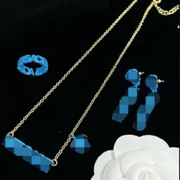 Mode basilisk medusa färgglada bokstäver hänger kvinnor armband halsband stud örhänge set mässing färg emaljplätering lad267h
