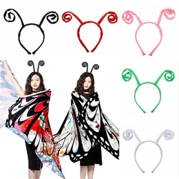 Halloween Ant Tentacle Headbands Funny Antenna Burnella per farfalla Accessori per capelli per bambini adulti per bambini AB739231S