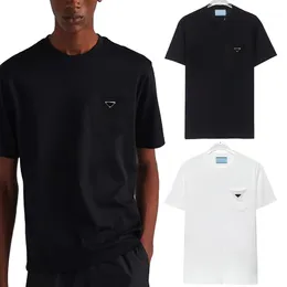 Camisetas de camisetas masculinas pófolos de estilista 24sss tripulação de letra de letra de pescoço casual verão masculino feminino tamis camisetas de cor sólidas camisetas