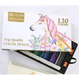 120 Color Pencil Set Nybörjarens introduktion till färgad blykonstoljeinesspennor Färg 231221