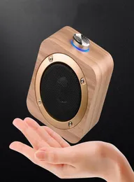 Q1b Portable Speaker Wood Bluetooth 42 Wireless Bass Speakers Music Player Buildin 1200mAh Battery 2 Colorsa28a20a359370120