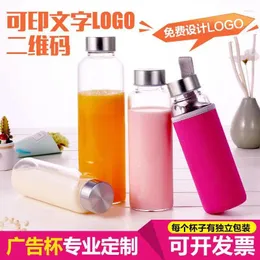 Other Bird Supplies Glass Portable Water Cup Men'S And Women'S Transparent Office With Lid Bottle Travel Car Tea Package