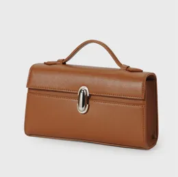 Savette Handbag: French Nisch Kendall Jenner Edition - Lyxig äkta läderkvälls kuvertväska, elegant minimalistisk fyrkantig elegant mocka smidig designer