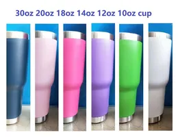 Mugs personality sublimation blanks cups 12oz 20oz 30oz stainless steel tumbler vacuum insulated mug with lid DIY gift cup