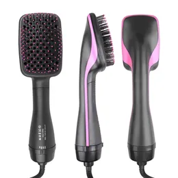 Air pente de cabelo escova de escova de sopro de cabelo elétrico alisador de cabelo profissional endireitando a ferramenta de estilo de escova de cabelo 231221