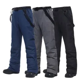 Large Size Ski Pants Men 30 Windproof 10k Waterproof Warm Snow Trousers Winter Snowboard Cycling Camping 231221