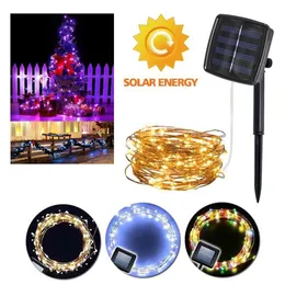 Solar -LED -Schnur Lichter DIY Dekorative Fairy Light Outdoor Innenstreifenlampe für Weihnachtshochzeitsfeier Gartenbeleuchtung Grow263l