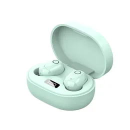 Earphones Wireless Bluetooth Earbuds Type C Charger J15 Headset Macaron Color Stereo Mini Touch TWS Inear Type Pink with Mic Small Ears Noi