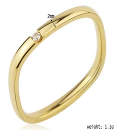 Gioielli in acciaio inossidabile a forma quadrata a forma di cristallo anelli per love Women Ring Party Gift9967939