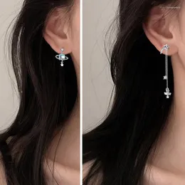 Dangle Earrings Korean Fashion Jewelry Earings 2023 Design Meteor For Women Tassel Zircon Star Earring Wholesale Kolczyki Kpop