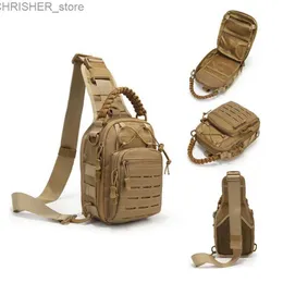Outdoor -Taschen Outdoor Jagd Military Tactical Bag Wandern Camping Schulter Rucksack Herren -Verstecktasche für Pistoll231222