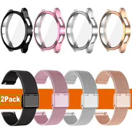 Cases Strap Case For Galaxy Watch 5 pro 45mm 44mm Protective Case Band Metal Bracelet For Samsung Galaxy Watch 4 40mm Classic 42mm 46mm
