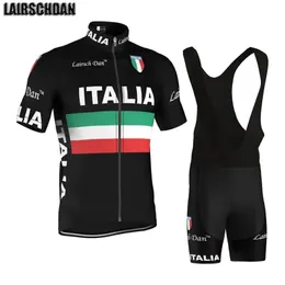 Sets LairschDan Italy Cycling Jersey Set Complete Summer Bicycle Clothes Men Mountain Bike Wear MTB Outfit Maglia Ciclismo Uomo 220726