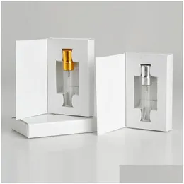 Şişe başına parfüm şişesi 20pcs/lot l 5ml 10ml atomizer özelleştirilebilir kağıt kutular ve ambalaj damla dağıtım ile cam sağlığı güzellik dhwuv