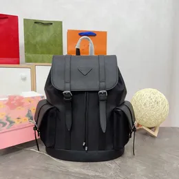 Designer Men s Leather Laptop Backpack with Anti Theft Compartment