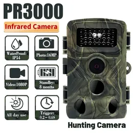 PR3000 Taking Trail Camera 36MP 1080P Night Po Video Multifunction Outdoor Huntings Animal Observation Monitor Hunting 231222