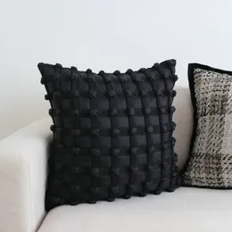3D Dot Bubble Cushion Cover Gray Black White Light Luxury Pillow Covers Decorative Fashion Home Decor Soffa 231221