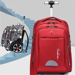 Suitcases Big Wheel Trolley Bag Student Backpack Duże podróże RucksAcka Lekkie męskie bagaż męski pakiet bagażu na zewnątrz obóz obozowy pudełko barowe