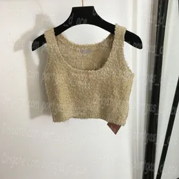 Serbatoi da donna delle lettere Cropped Tops canottiche casual gilet quotidiano top a maniche sexy singlet singlet designer lussuoso maglione top top