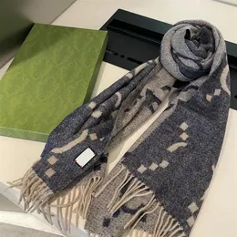 Letra de designer de luxo para mulheres caxemira de cashmere tamel masculino sciarpe tamanho quente lenços de inverno echarpe shawl276e