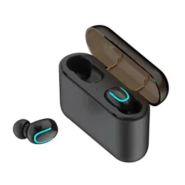 Ohrhörer Q32 Wireless Bluetooth -Ohrhörer 5.0 TWS Stereo Sport laufen Musik Headset HD Call wasserdichte Mikrofon Tragbare Mini -Kopfhörer