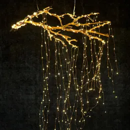 Strings 280LED Branch String Lights US EU Plug 20 LED 14 Strings Tree vines Copper Wire Light LED Starry Lights