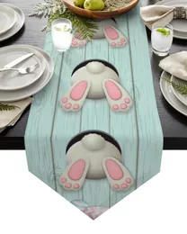 Easter Egg Funny Rabbit Table Table Runners Modern Tablecloths Decor Wystrój stół